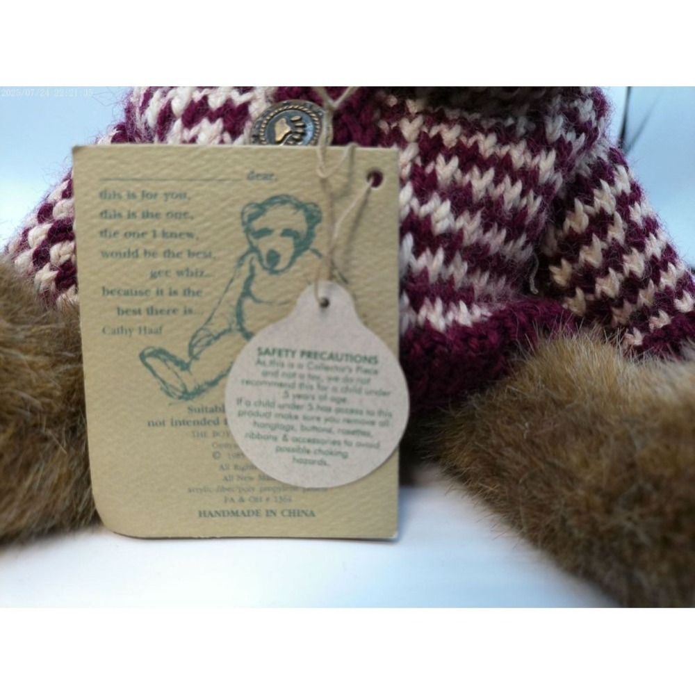 Boyds Bears Plush Sally Quignappel Jointed Retired Best Dressed Bear - Picture 7 of 8